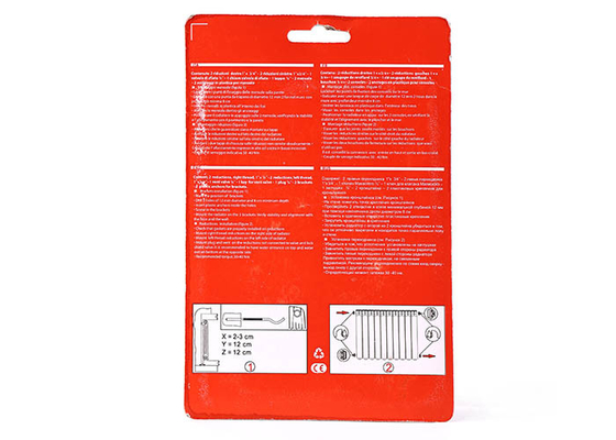 HVAC Systems Aluminium Radiator Installation Kit 3/4'' 11 Sets With 2 Hangers