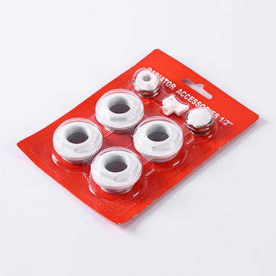 Universal 1/2'' Aluminum Radiator Mounting Kit packed in 7pcs set