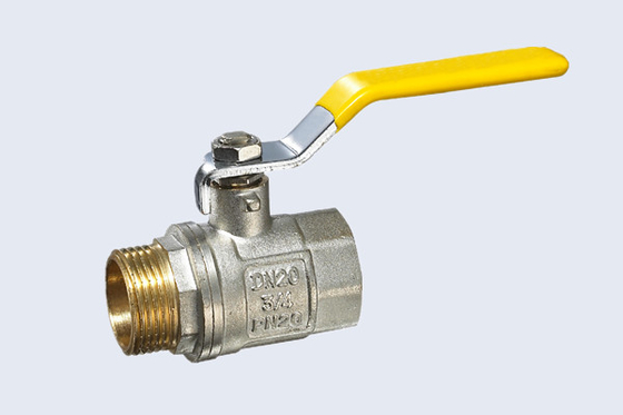 Forged NP Brass Gas Ball Valve With Flat Handle