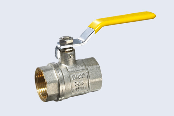Standard Port Nickel Plated Brass Valve PN25 Brass Gas Ball Valve