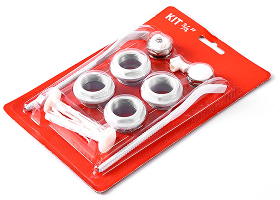 HVAC Systems Radiator connection accessories 3/4 inch 11 pcs Radiator blister Mounting Kit