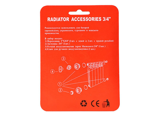 Standard Heating Radiator Accessories 3/4" 7 Elements Radiator Core Mounting Kit