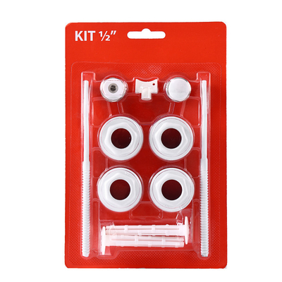 Steel Vertical Radiator Accessories 1/2" 11 In 1 Radiator Kits Accessories